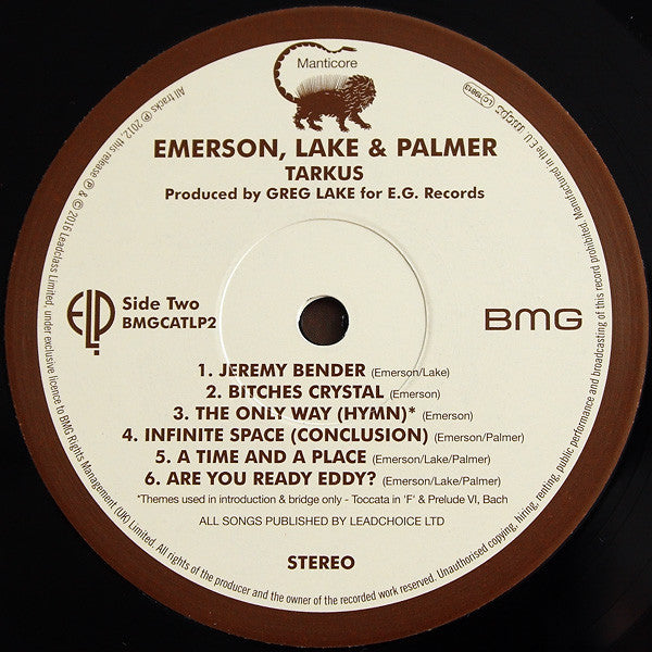 Emerson, Lake & Palmer : Tarkus (LP, Album, RE, RM, Gat)