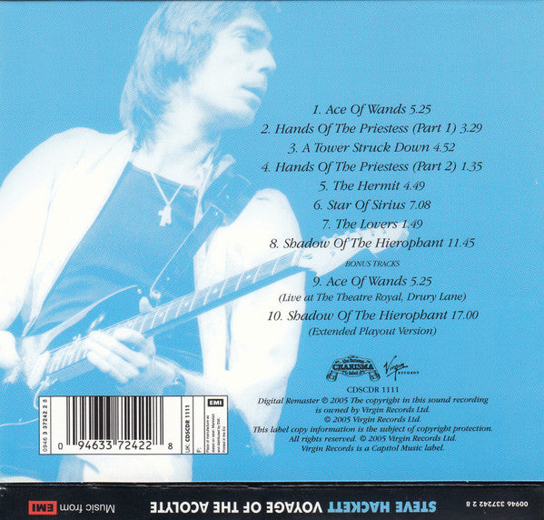 Steve Hackett : Voyage Of The Acolyte (CD, Album, RE, RM, O-C)