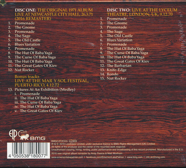 Emerson, Lake & Palmer : Pictures At An Exhibition (2xCD, Album, Dlx, RE, RM, Dig)