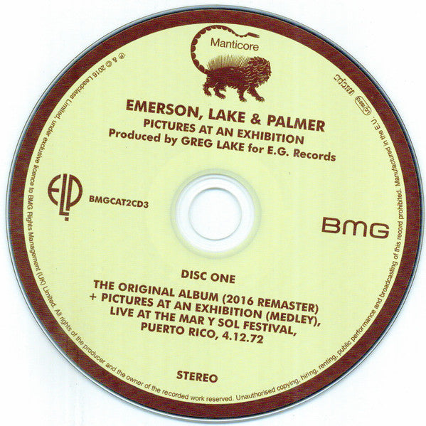 Emerson, Lake & Palmer : Pictures At An Exhibition (2xCD, Album, Dlx, RE, RM, Dig)