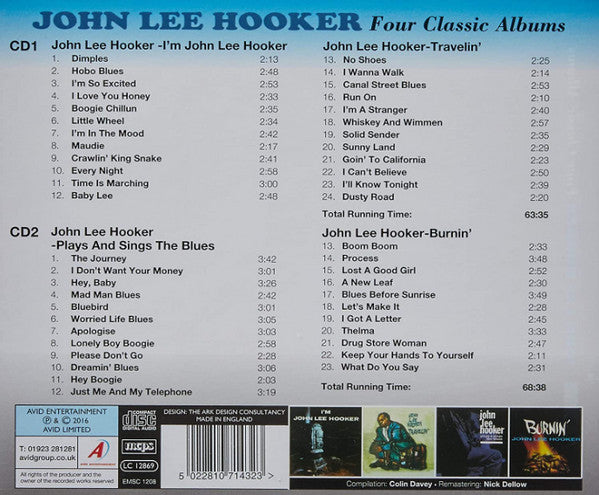 John Lee Hooker : Four Classic Albums (2xCD, Comp)