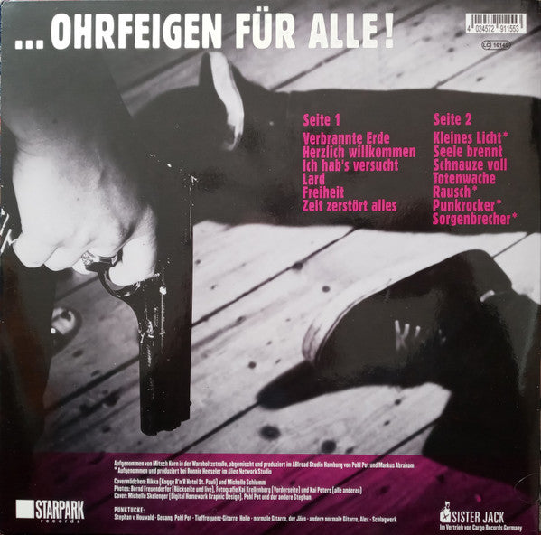 Punktucke : Ohrfeigen Für Alle (LP, Album, Pin)