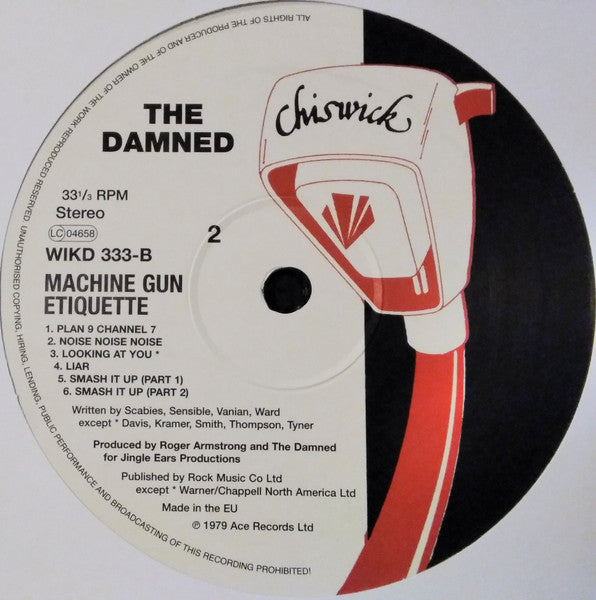 The Damned : Machine Gun Etiquette (LP, Album, RE)