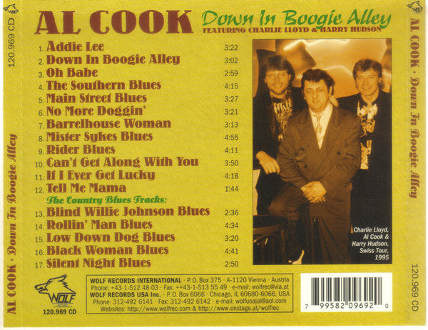 Al Cook (2) : Down In Boogie Alley (CD, Album)
