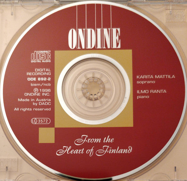 Karita Mattila, Ilmo Ranta : From The Heart Of Finland (CD, Album)
