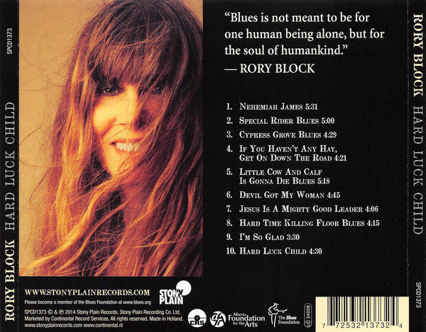 Rory Block : Hard Luck Child (CD, Album)
