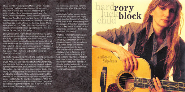 Rory Block : Hard Luck Child (CD, Album)
