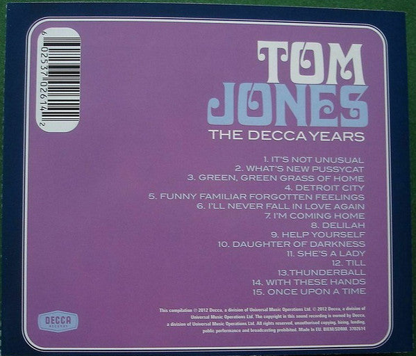 Tom Jones : The Decca Years (CD, Comp)