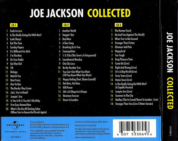 Joe Jackson : Collected (3xCD, Comp)
