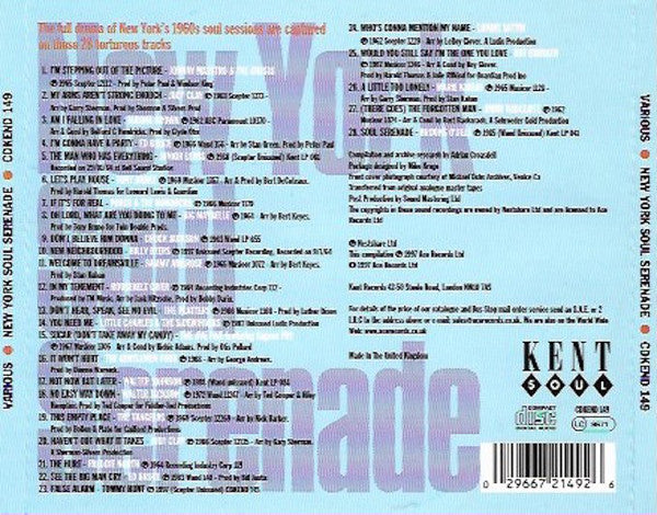 Various : New York Soul Serenade (CD, Comp)