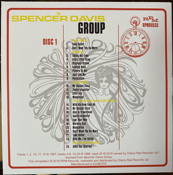 The Spencer Davis Group : Taking Out Time (Complete Recordings 1967-1969) (CD, Album, RE, RM + CD, RE, RM + CD + Box, Comp)