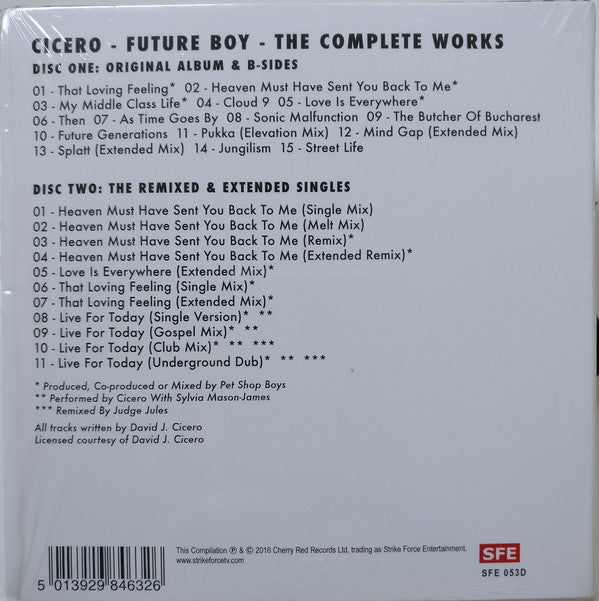 Cicero : Future Boy - The Complete Works (CD, Album, RE + CD, Comp)
