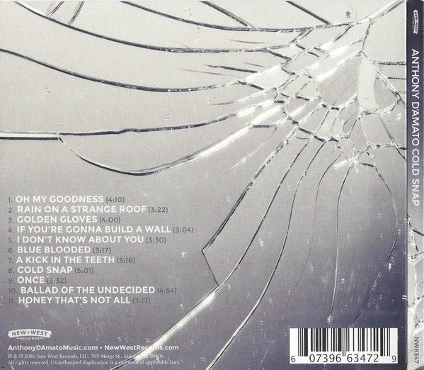 Anthony D'Amato : Cold Snap (CD, Album)