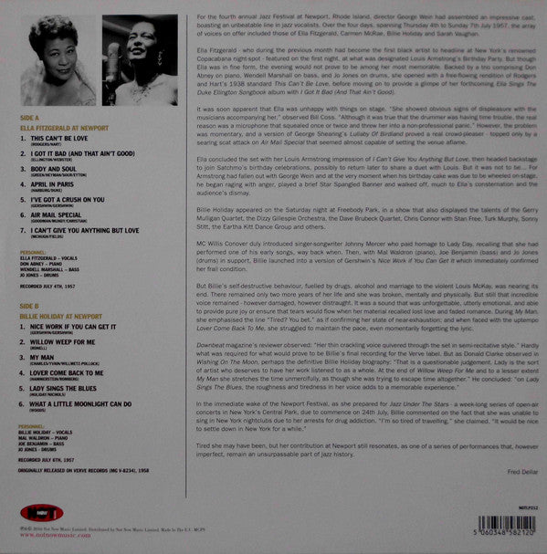 Ella Fitzgerald & Billie Holiday : At Newport (LP, Album, Mono, RE)