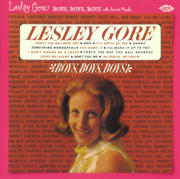 Lesley Gore : Boys, Boys, Boys (CD, Album, RE)