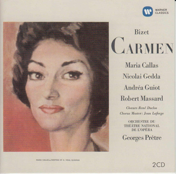 Georges Bizet - Maria Callas, Nicolai Gedda, Andréa Guiot, Robert Massard, Les Chœurs René Duclos, Orchestre National De L'Opéra De Paris, Georges Prêtre : Carmen (2xCD, Album, RE, RM)