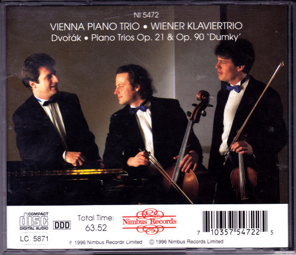 Antonín Dvořák, Vienna Piano Trio : Piano Trios Op.21 & Op. 90 "Dumky" (CD, Album)