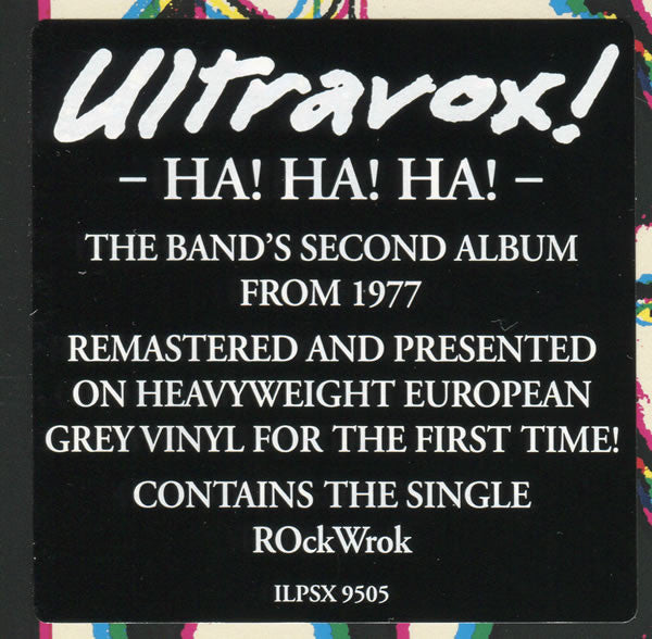 Ultravox : Ha!-Ha!-Ha! (LP, Album, RE, RM, Gre)