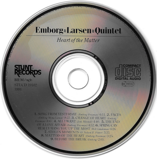 Emborg Larsen Quintet : Heart Of The Matter (CD, Album)