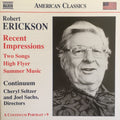 Robert Erickson : Orchestral, Chamber And Vocal Music (CD, Album, RE)