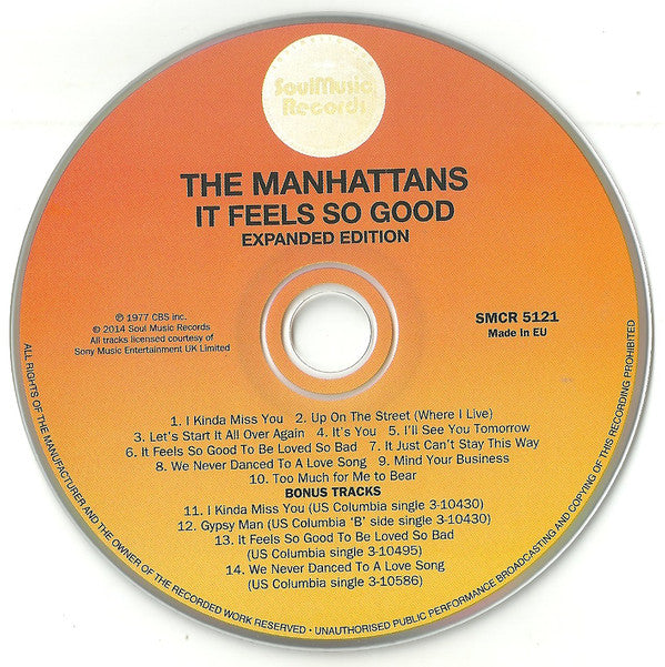 Manhattans : It Feels So Good (CD, Album, RE, RM, Exp)