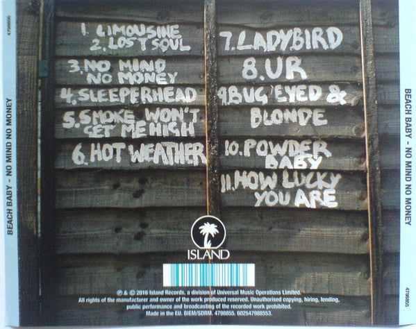 Beach Baby : No Mind No Money (CD, Album)