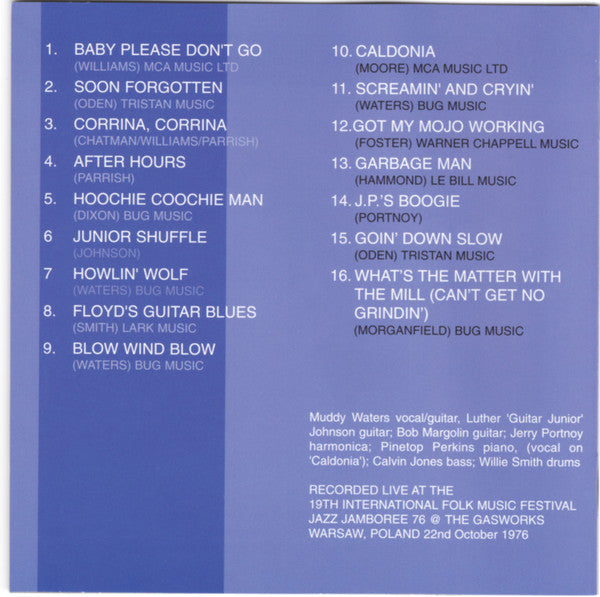 Muddy Waters : Screamin' And Cryin' - Live In Warsaw 1976 (CD, Album)