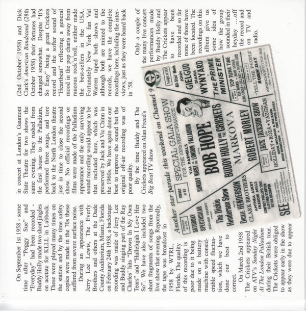 Buddy Holly And The Crickets (2) : Off The Record (CD, Album, Comp)