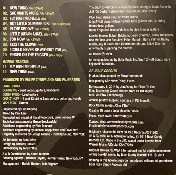 Enuff Z'nuff : Enuff Z'nuff (CD, Album, RE, RM)
