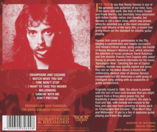 Randy Hansen : Randy Hansen (CD, Album, RE, RM)