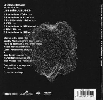 Christophe Dal Sasso Quintet ¨+ String Trio : Les Nébuleuses (CD, Album)