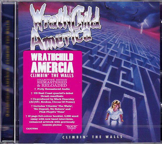 Wrathchild America : Climbin' The Walls (CD, Album, RE, RM)