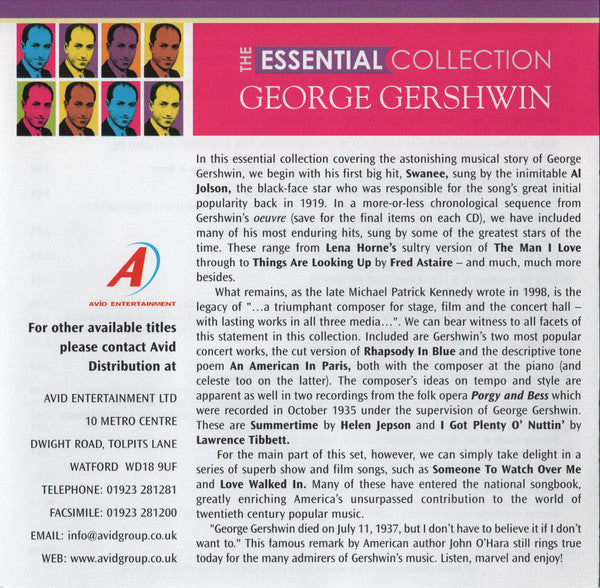 George Gershwin : The Essential Collection (2xCD, Comp)