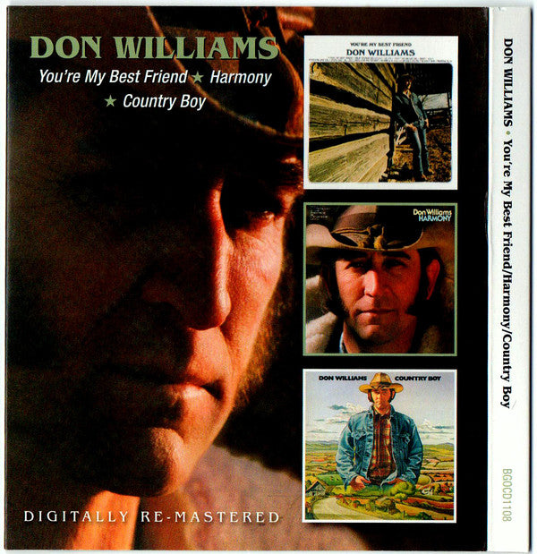 Don Williams (2) : You're My Best Friend / Harmony / Country Boy (CD, Comp, RE, RM + CD, Album, RE, RM + Comp)