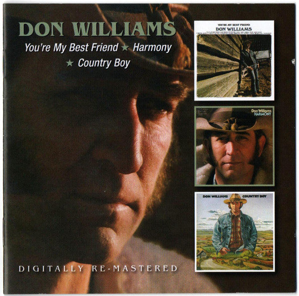 Don Williams (2) : You're My Best Friend / Harmony / Country Boy (CD, Comp, RE, RM + CD, Album, RE, RM + Comp)