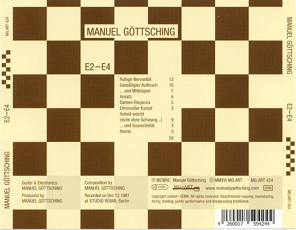 Manuel Göttsching : E2-E4 (35th Anniversary) (CD, Album, RE, RM)