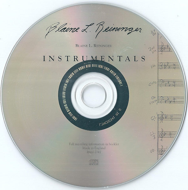 Blaine L. Reininger : Instrumentals (CD, Comp, RE)