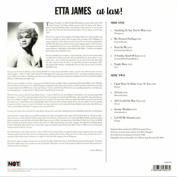 Etta James : At Last! (LP, Album, RE, Yel)