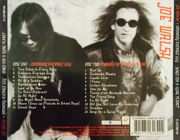Joe Walsh : Ordinary Average Guy / Songs For A Dying Planet (2xCD, Album, Comp)