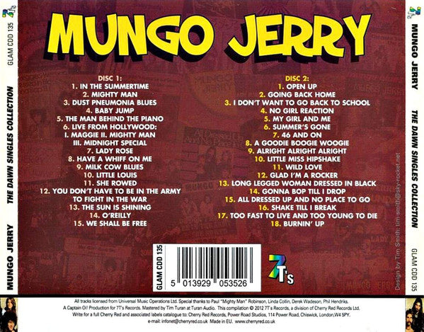 Mungo Jerry : The Dawn Singles Collection (2xCD, Comp)
