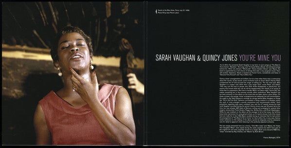 Sarah Vaughan & Quincy Jones : You're Mine You (LP, Album, Dlx, Ltd, RE, 180)