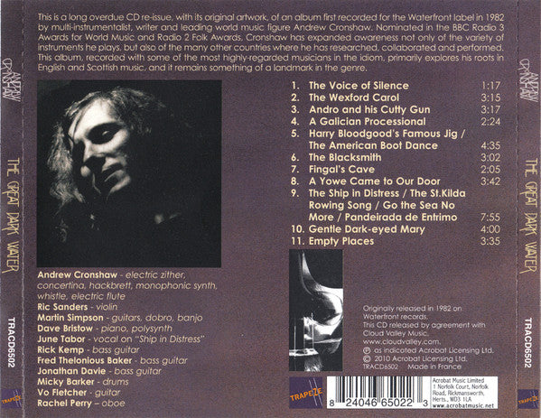 Andrew Cronshaw : The Great Dark Water (CD, Album, RE)