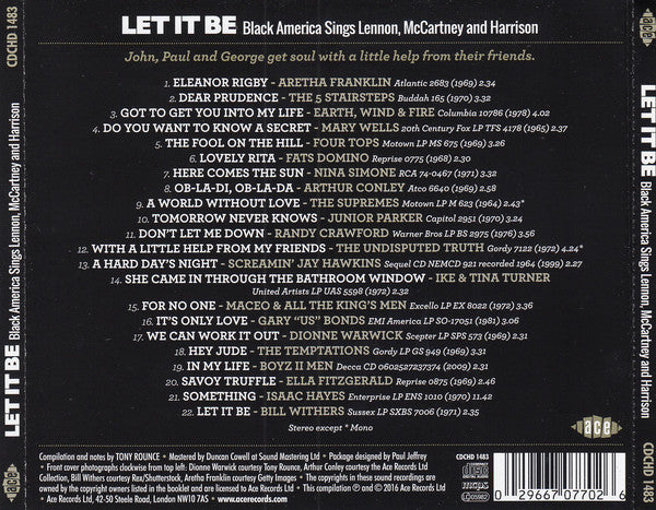 Various : Let It Be (Black America Sings Lennon, McCartney And Harrison) (CD, Comp)