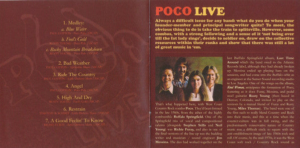 Poco (3) : Live (CD, Album, RE)