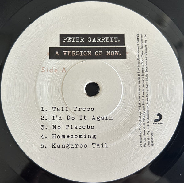 Peter Garrett : A Version Of Now (LP, Album)