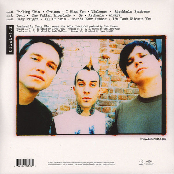 Blink-182 : Blink-182 (LP + LP, S/Sided, Etch + Album, RE, 180)