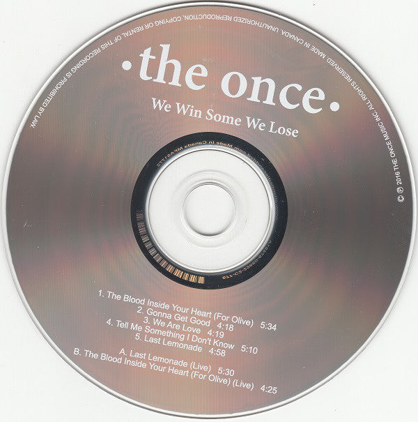 The Once : We Win Some We Lose (CD, EP)