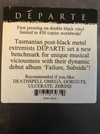 Départe : Failure, Subside (2xLP, Album)