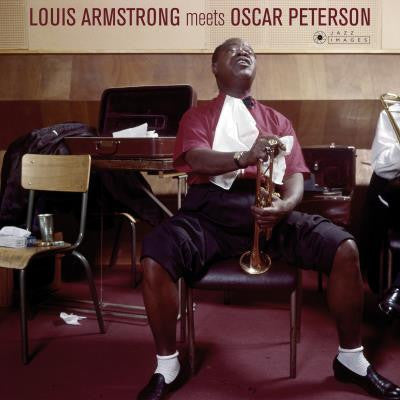 Louis Armstrong, Oscar Peterson : Louis Armstrong Meets Oscar Peterson (LP, Album, Dlx, Ltd, RE, 180)