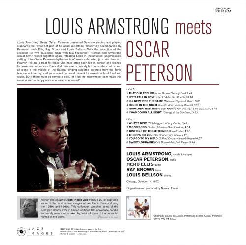 Louis Armstrong, Oscar Peterson : Louis Armstrong Meets Oscar Peterson (LP, Album, Dlx, Ltd, RE, 180)